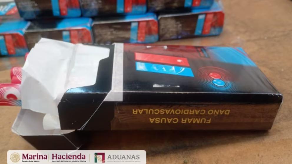 Confiscan en AICM cargamento con 1.2 millones de cigarrillos