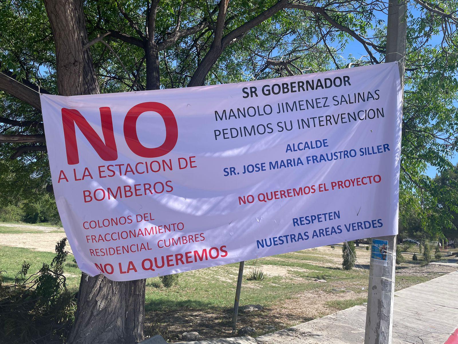 Saltillo: protestan vecinos por instalación de estación de bomberos. Noticias en tiempo real