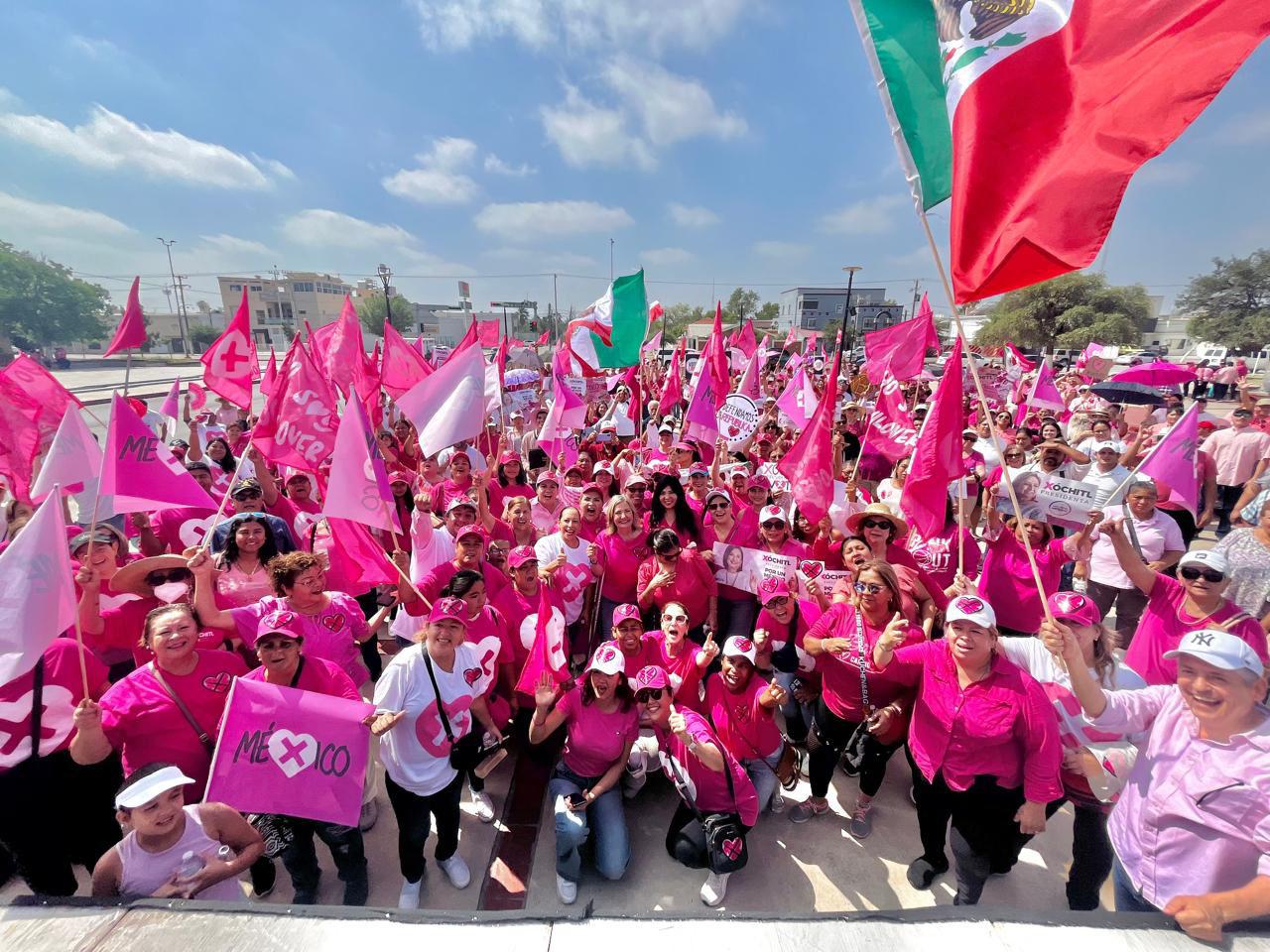 Se suman miles de coahuilenses a la ‘Marea Rosa’ en defensa de la democracia