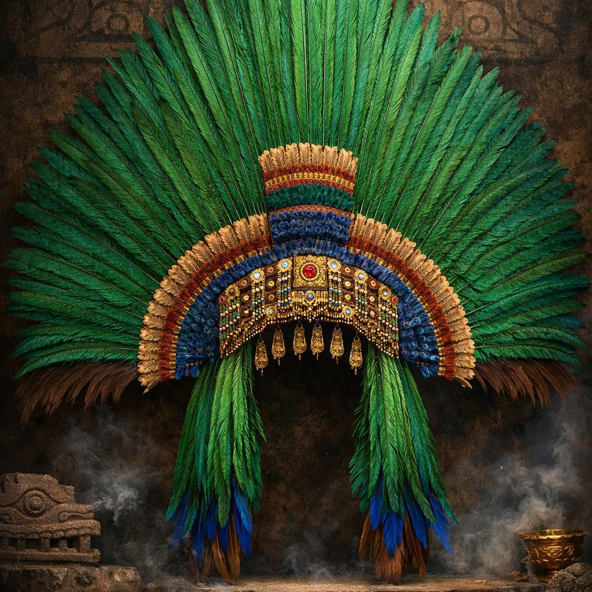 Llega a Saltillo exposición sobre el Penacho de Moctezuma