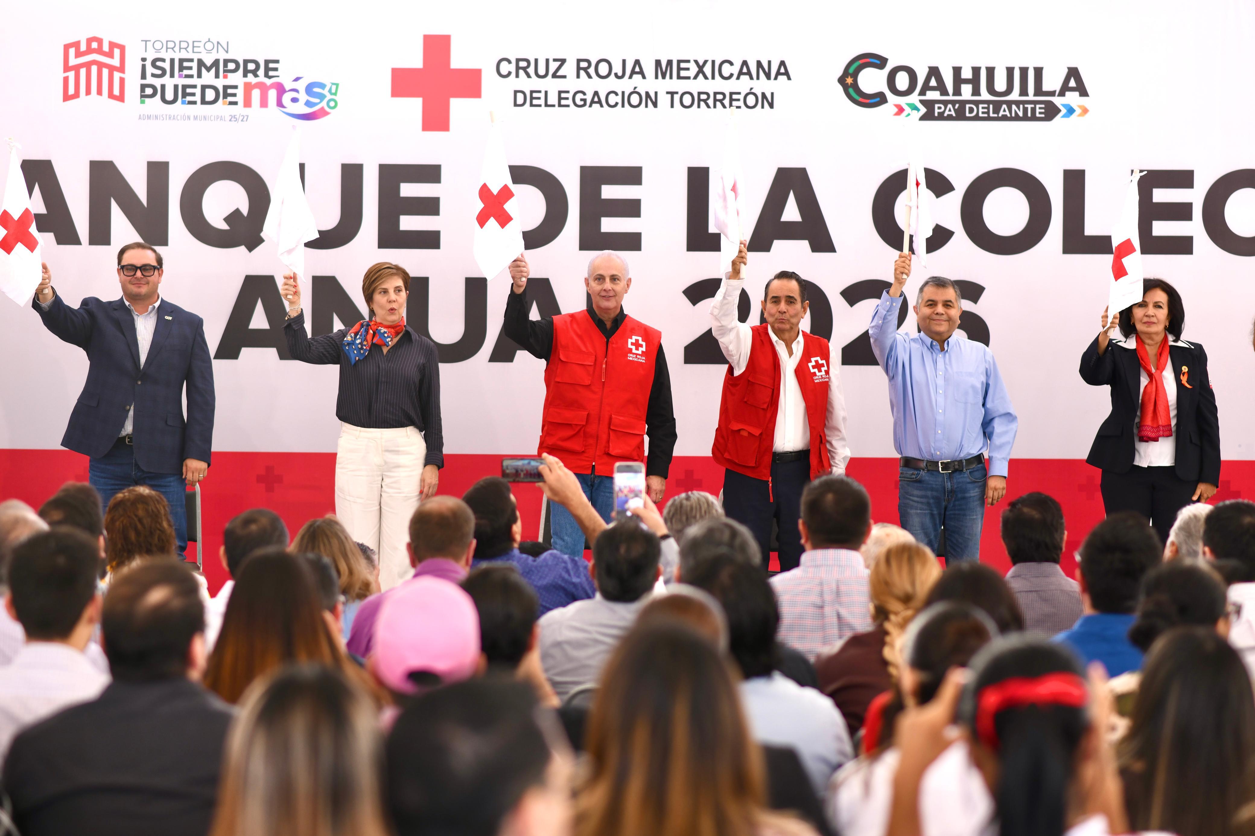 Arranca colecta 2026 de Cruz Roja en Torreón con donativo millonario
