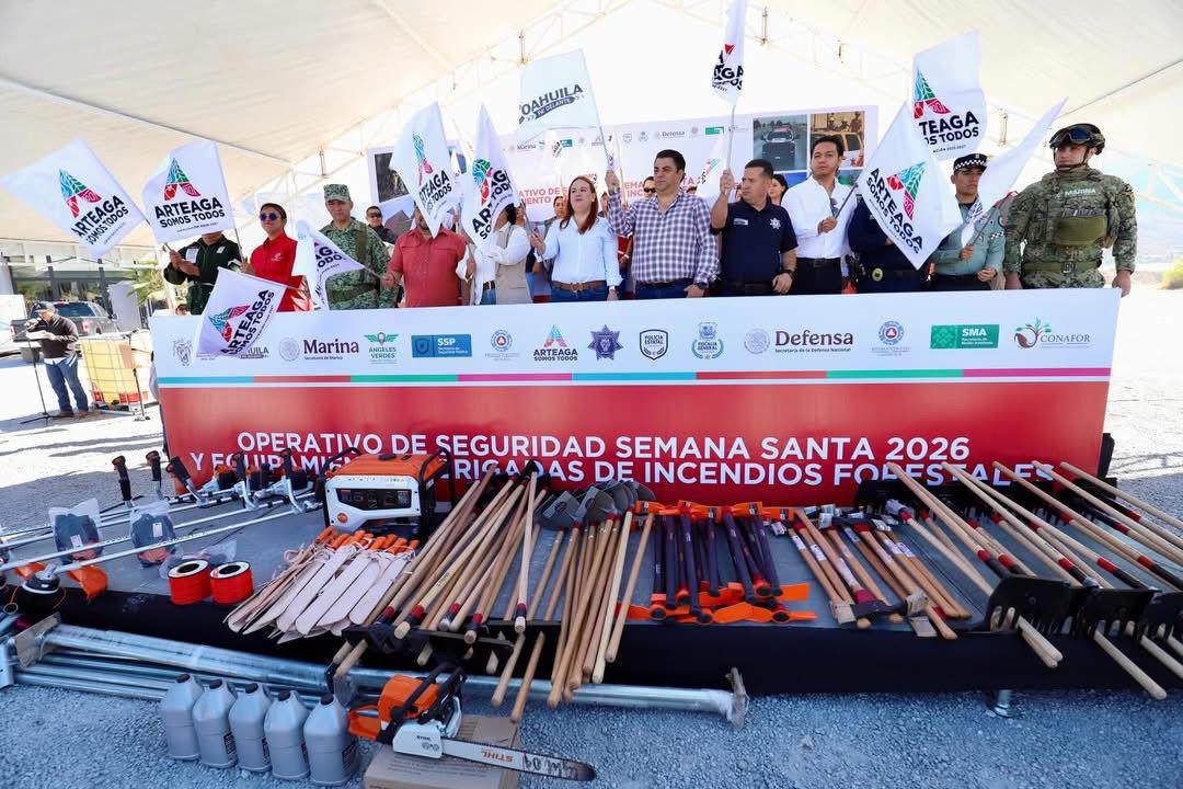 Arteaga arranca operativo de Semana Santa 2026 con refuerzo en seguridad y combate a incendios forestales
