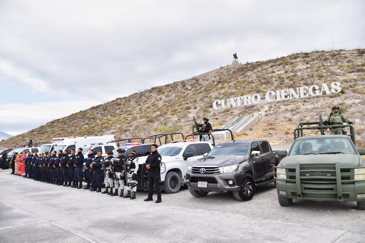 Arranca en Cuatro Ciénegas operativo de Semana Santa 2026 para garantizar seguridad de visitantes y habitantes