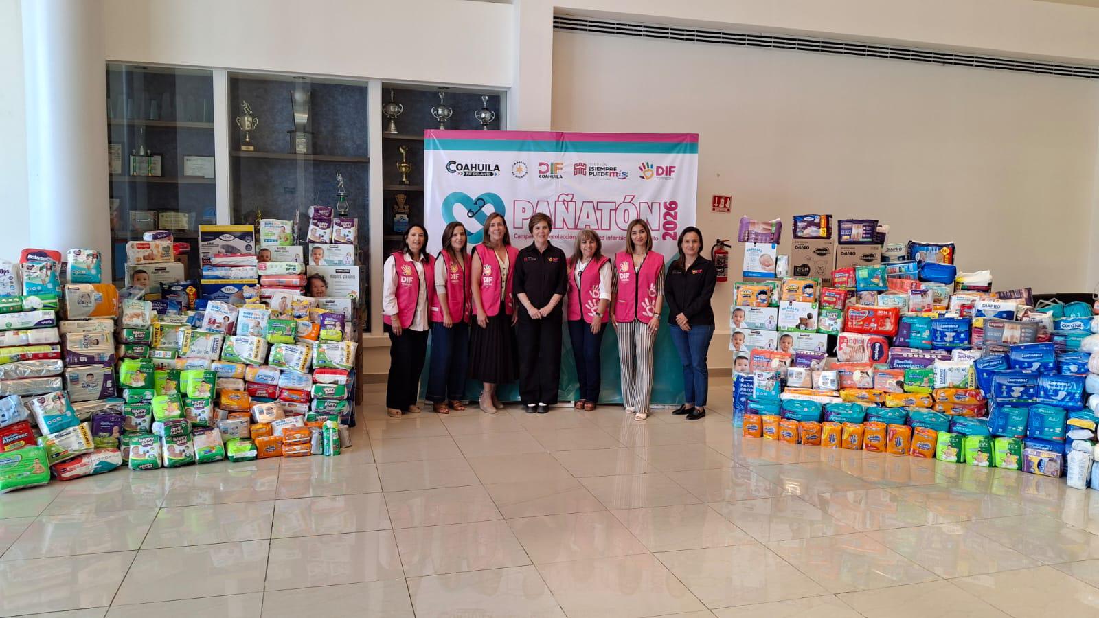 Reúne DIF Torreón más de 20 mil pañales en campaña estatal