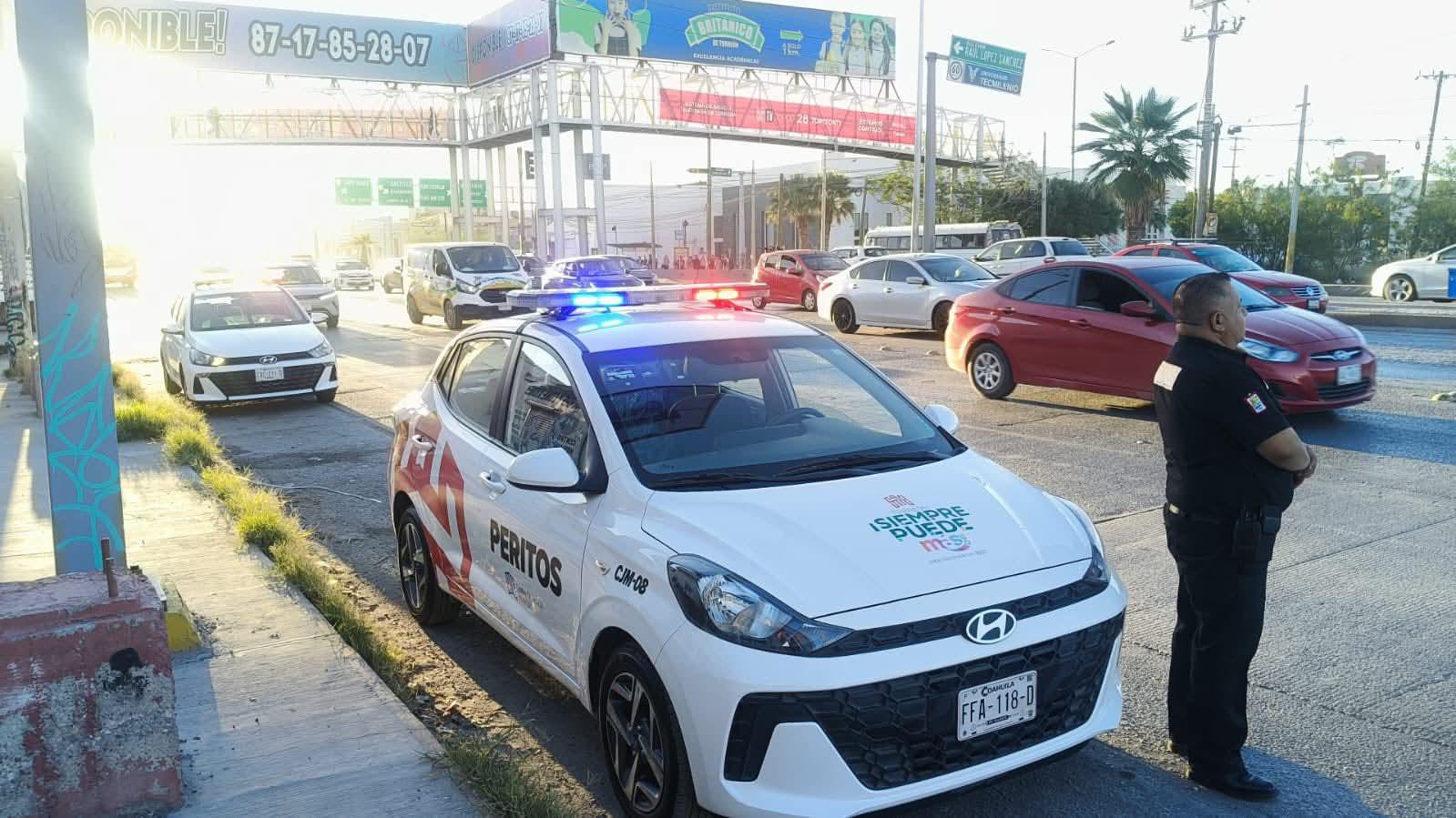 Refuerzan presencia de peritos en zonas con mayor tráfico en Torreón