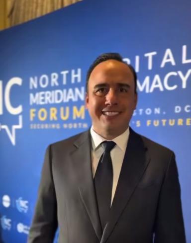 Arranca Jiménez Salinas gira en Washington; asiste a foro clave de Norteamérica