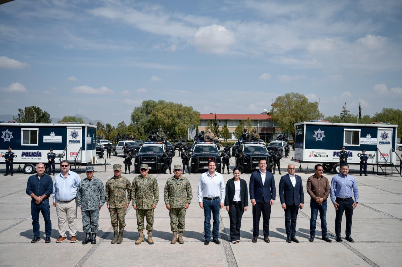 Con inversión de 45 millones de pesos, Saltillo refuerza su seguridad con nuevas patrullas y equipo policial