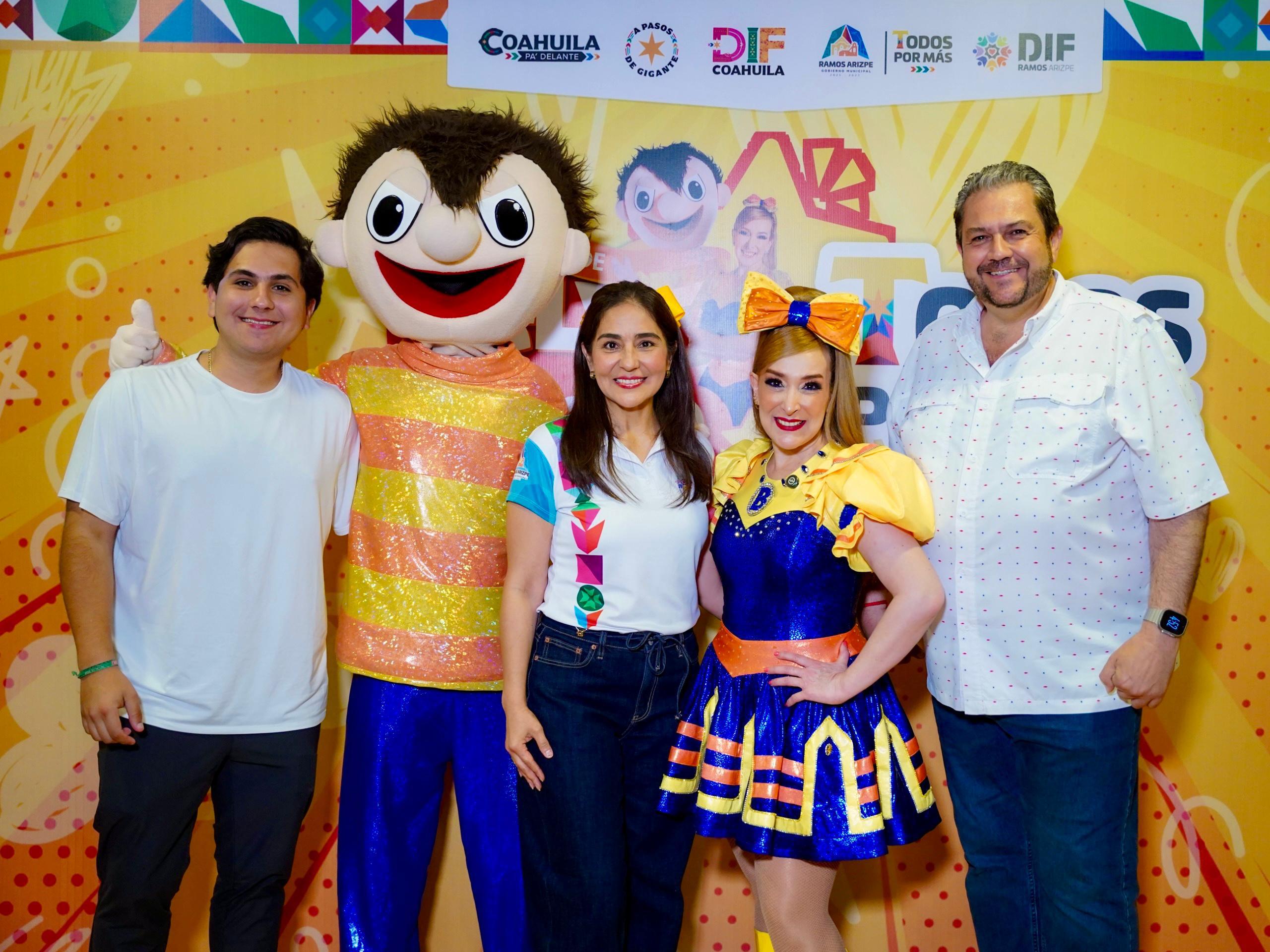 Estarán Bely y Beto en festejo del Día del Niño en Ramos Arizpe