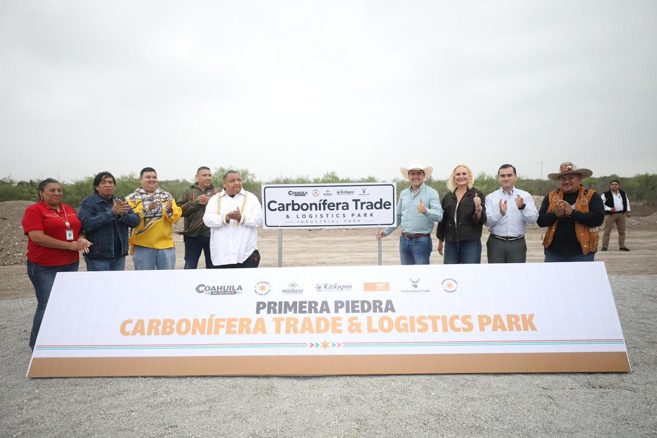 Colocan primera piedra del Carbonífera Trade &amp; Logistics Park en Múzquiz, Coahuila