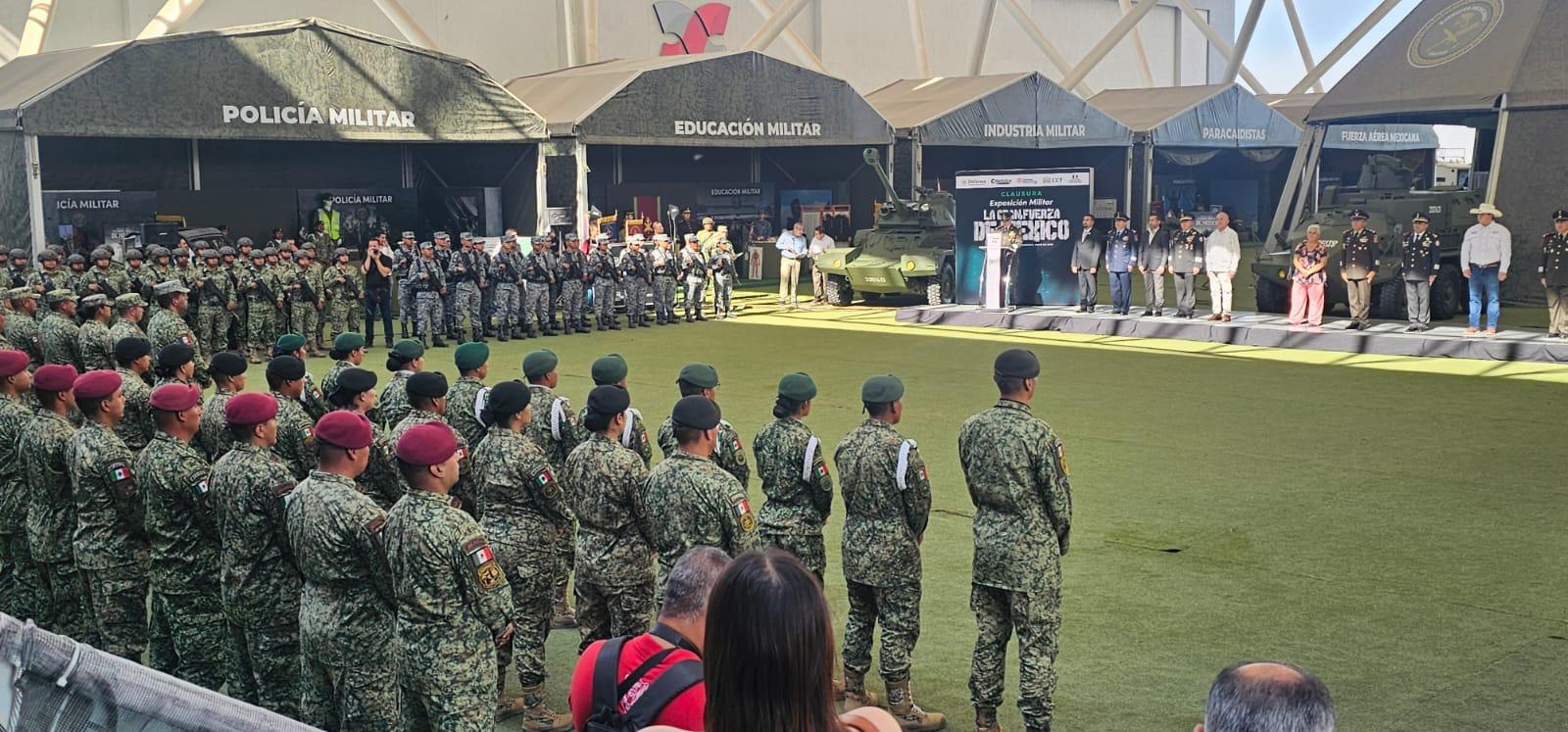 Clausuran exposición militar ‘La Gran Fuerza de México’ que congregó a más de 520 mil visitantes en Torreón (video)