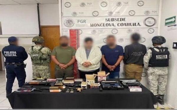Detienen a cinco y aseguran armas de fuego en Progreso