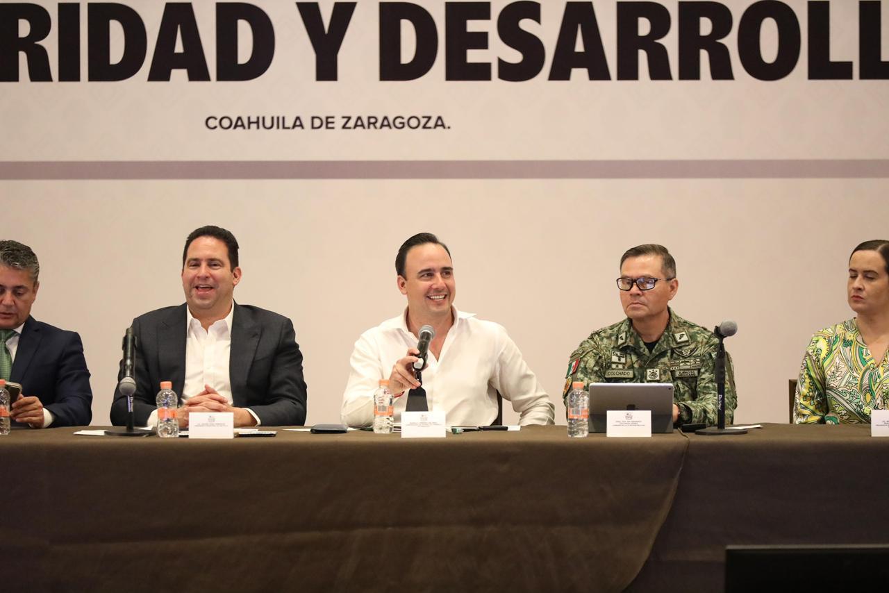 Destaca Manolo Jiménez trabajo en equipo para fortalecer seguridad y desarrollo en Coahuila